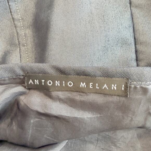 Antonio Melani Skirt Dark Gray Shimmer Mid Length Pencil Straight Size 6 (A0133) - Picture 5 of 6